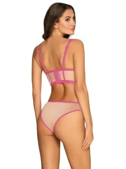 Nudelia top i figi różowe - Obsessive S/M