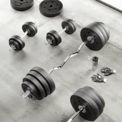 Obciążenie bitumiczne olimpijskie zestaw 4x5kg otwór 51mm do sztang Rebel