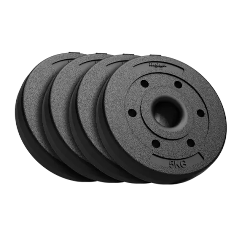 Obciążenie bitumiczne olimpijskie zestaw 4x5kg otwór 51mm do sztang Rebel
