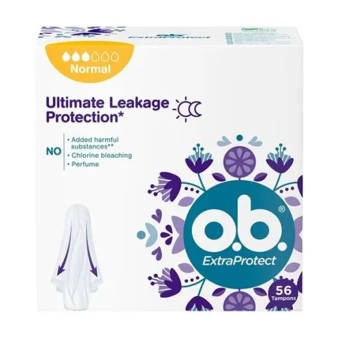 O.B. ExtraProtect Normal TAMPONY 56 sztuki