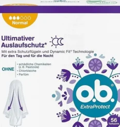O.B. ExtraProtect Normal Tampony 56 sztuk DE