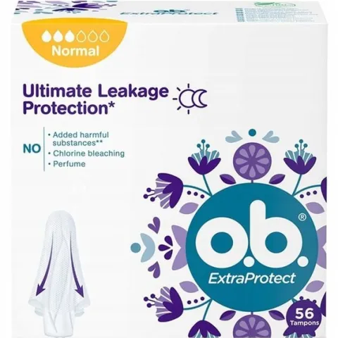 O.B. ExtraProtect Normal TAMPONY 56 sztuki