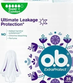 o.b. Extra Protect Super Plus tampony 36 sztuk