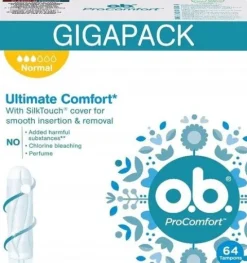 o.b. ProComfort Normal tampony 64 sztuki