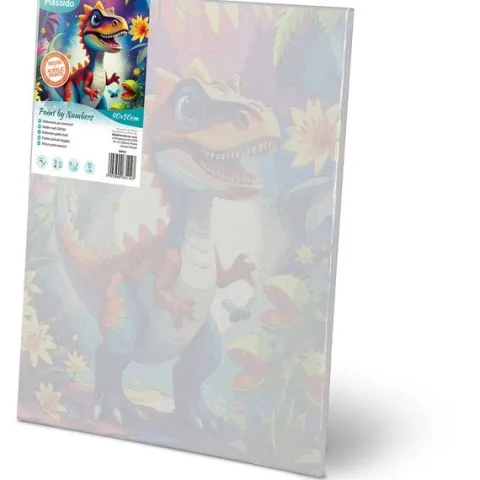 Obraz do malowania po numerach 40x50 cm Massido Dino