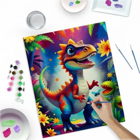 Obraz do malowania po numerach 40x50 cm Massido Dino