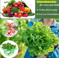 Obroża przeciw ślimakom pierścień ochronny 24cm zestaw 12 sztuk zielony