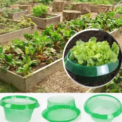 Obroża przeciw ślimakom pierścień ochronny 24cm zestaw 12 sztuk zielony
