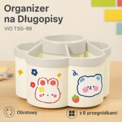 Obrotowy Organizer na Biurko Dla Dzieci TSG-99 Pojemnik Na Długopisy