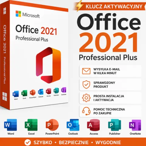 ⚡ Office 2021 Professional Plus | Klucz Aktywacyjny | Wysyłka 24/7 ⚡