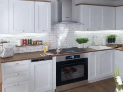 Okap kuchenny kominowy 90 cm Berdsen BT-223 INOX