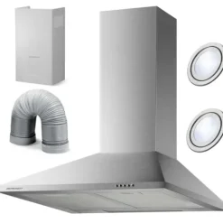 Okap kuchenny kominowy 60 cm Berdsen BT-213 INOX