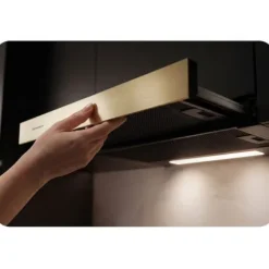 Okap kuchenny podszafkowy teleskopowy 60 cm Berdsen BE-60-LW czarno-złoty