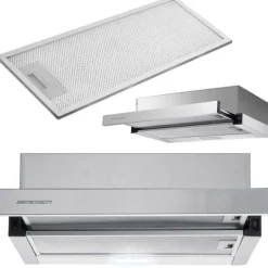 Okap kuchenny teleskopowy 50cm Inox BT-233