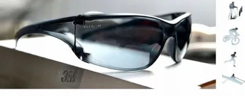 OKULARY 3M V PRZECIWSŁONECZNE Mocne woreczek ETUI