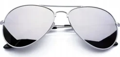 Okulary Pilotki Aviator Przeciwsłoneczne Lustrzane Męskie Damskie + Gratisy