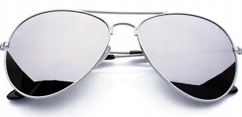 Okulary Pilotki Aviator Przeciwsłoneczne Lustrzane Męskie Damskie + Gratisy