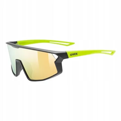 Okulary przeciwsłoneczne dziecięce UVEX Skyryse Jr black/yellow matt/mirror