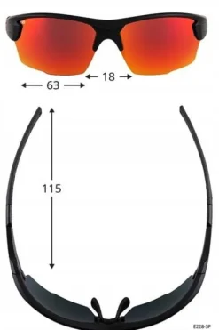 Okulary przeciwsłoneczne polaryzacyjne sportowe outdoor E228-3P GOG CALYPSO