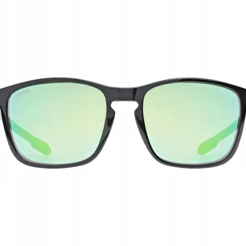 Okulary rowerowe UVEX LGL 52 black (mirror green) S3