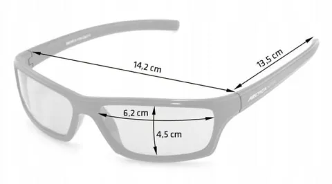 OKULARY SPORTOWE POLARYZACYJNE ARCTICA S-355 Z BOCZNYMI OSŁONAMI UV400