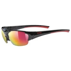 Okulary Uvex Blaze III Black Mat Red