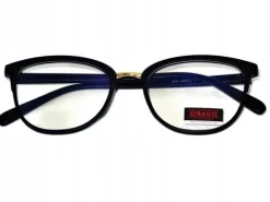 OKULARY ZERÓWKI DAMSKIE do komputera Glamour CAT EYE antyrefleks BLUE light