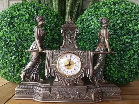 OLBRZYMI BAROKOWY ZEGAR - LEKTYKA - VERONESE (WU75563V4)