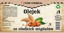 OLEJ MIGDAŁOWY ZE SŁODKICH MIGDAŁÓW 1 litr