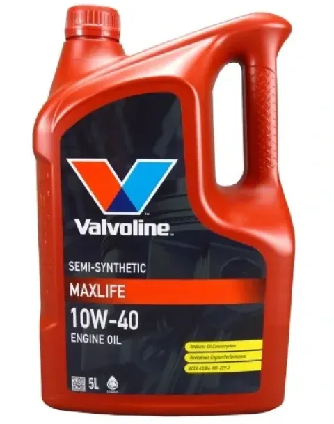 OLEJ SILNIKOWY PÓŁSYNTETYCZNY VALVOLINE MAXLIFE 10W40 5L