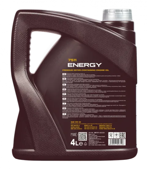 Olej Silnikowy 5W30 4L Syntetyczny Mannol ENERGY 5W30 Benzyna Diesel 4 Litr