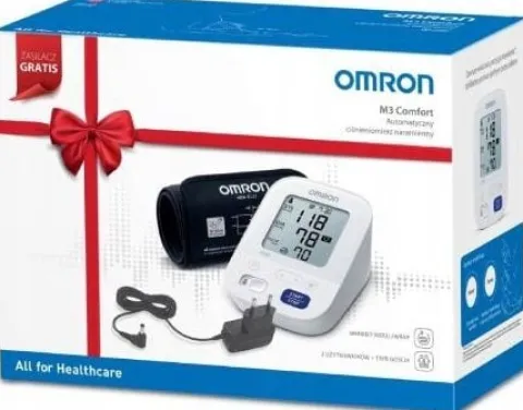 OMRON M3 COMFORT ciśnieniomierz naramienny + zasilacz 1 sztuka