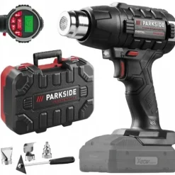 OPALARKA AKUMULATOROWA PARKSIDE PPHLGA A2 20V ZESTAW 3 DYSZE + WALIZKA