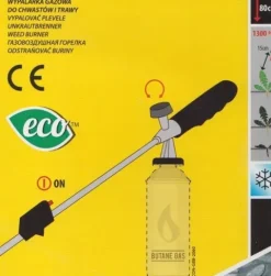 OPALARKA GAZOWA PALNIK 80cm WYPALARKA LIŚCI CHWASTÓW +4 GAZ ALPEN