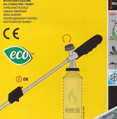 OPALARKA GAZOWA PALNIK 80cm WYPALARKA LIŚCI CHWASTÓW +4 GAZ ALPEN