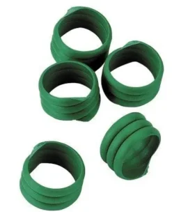 Opaska spiralna dla drobiu, 16 mm, zielona, 20 szt., Kerbl