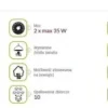 Oprawa elewacyjna kinkiet czarny GU10 BRUNO 04007 IDEUS
