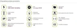 Oprawa elewacyjna kinkiet czarny GU10 BRUNO 04007 IDEUS
