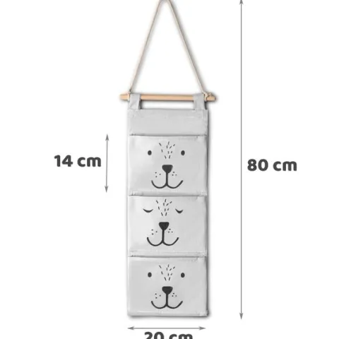 Organizer wiszący na zabawki NK-403 Nukido - szary