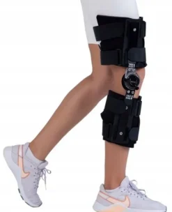 ORTEZA STAWU KOLANOWEGO STABILIZATOR KOLANA ZEGAR REGULACJA KĄTA ZGIĘCIA