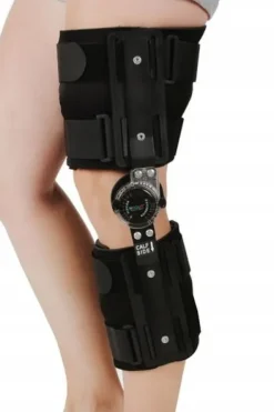 ORTEZA STAWU KOLANOWEGO STABILIZATOR KOLANA ZEGAR REGULACJA KĄTA ZGIĘCIA