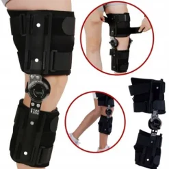 ORTEZA STAWU KOLANOWEGO STABILIZATOR KOLANA ZEGAR REGULACJA KĄTA ZGIĘCIA
