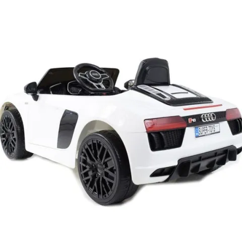 ORYGINALNE AUDI R8 SPYDER W NAJLEPSZEJ WERSJI, MIĘKKIE SIEDZENIE, PILOT 2.4 GHZ/ 2198
