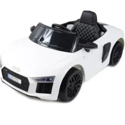 ORYGINALNE AUDI R8 SPYDER W NAJLEPSZEJ WERSJI, MIĘKKIE SIEDZENIE, PILOT 2.4 GHZ/ 2198