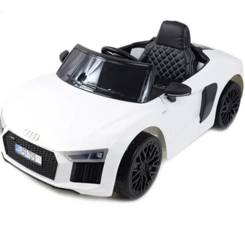 ORYGINALNE AUDI R8 SPYDER W NAJLEPSZEJ WERSJI, MIĘKKIE SIEDZENIE, PILOT 2.4 GHZ/ 2198