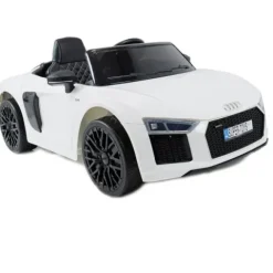 ORYGINALNE AUDI R8 SPYDER W NAJLEPSZEJ WERSJI, MIĘKKIE SIEDZENIE, PILOT 2.4 GHZ/ 2198