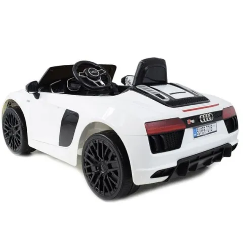 ORYGINALNE AUDI R8 SPYDER W NAJLEPSZEJ WERSJI, MIĘKKIE SIEDZENIE, PILOT 2.4 GHZ/ 2198