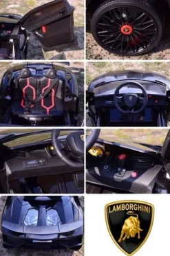 ORYGINALNE LAMBORGHINI AVENTADOR PEŁNA OPCJA, MIĘKKIE KOŁA, MIĘKKIE SIEDZENIE/BDM0913