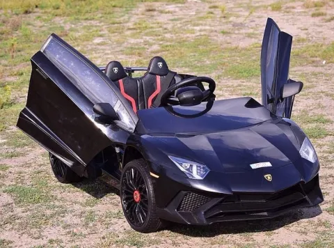 ORYGINALNE LAMBORGHINI AVENTADOR PEŁNA OPCJA, MIĘKKIE KOŁA, MIĘKKIE SIEDZENIE/BDM0913