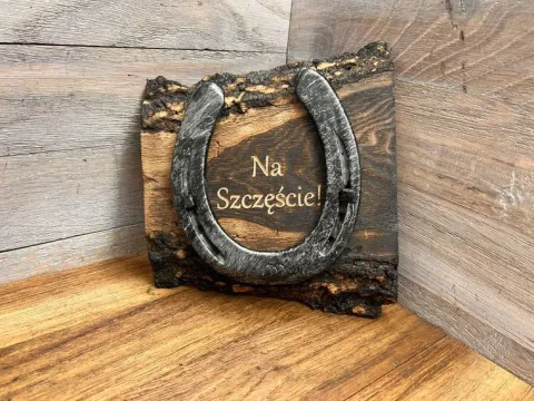 Oryginalny prezent na szczęście końska podkowa parapetówka imieniny